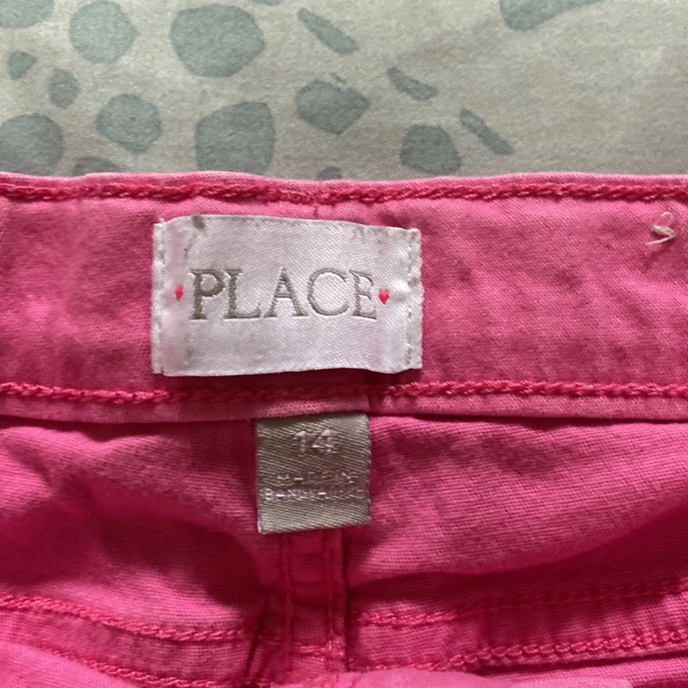 CHILDRENS PLACE Pink Jean shorts Size 14